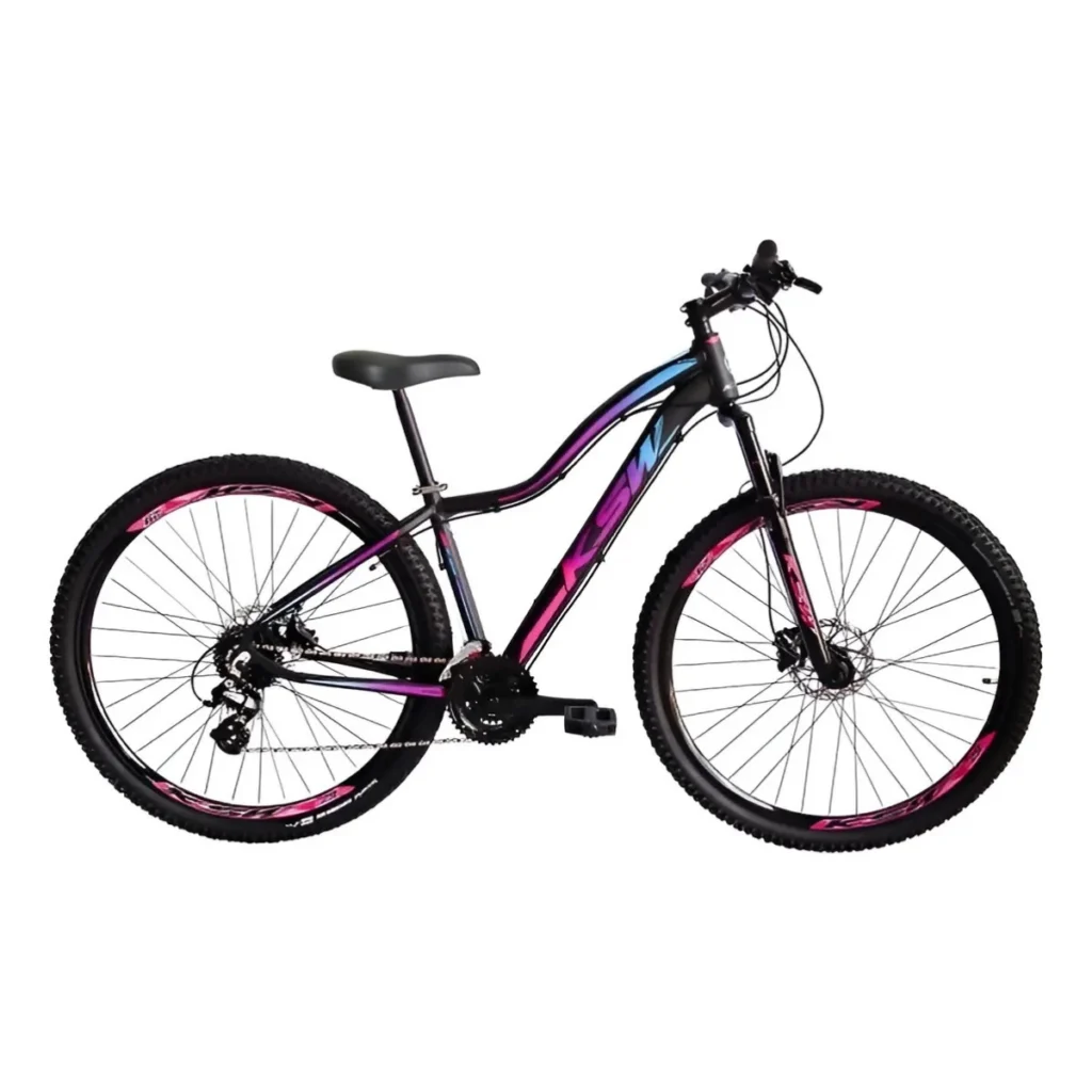“Bicicleta Aro 29 KSW MTB 21 marchas com freio a disco”