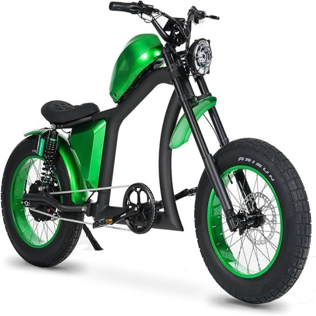 “Bicicleta elétrica BIGNIU 800W com suspensão dupla e bateria 48V”