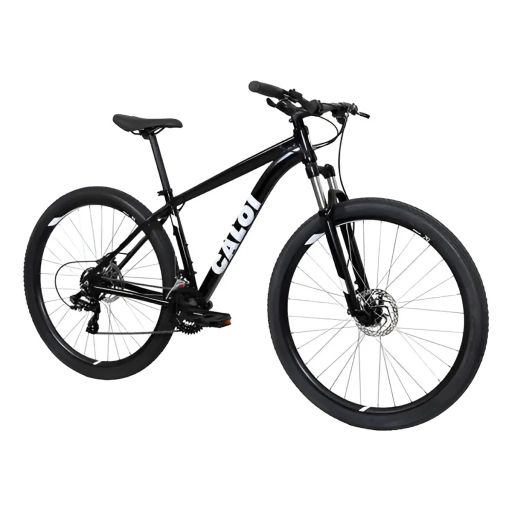bicicleta Caloi Explorer aro 29 resistente com freio a disco hidráulico para trilhas e terrenos irregulares