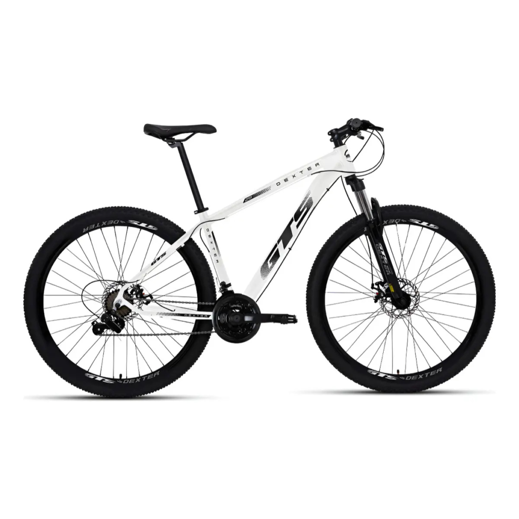 bicicleta aro 29 gts dexter 24 marchas com freio a disco ideal para trilha leve e uso urbano