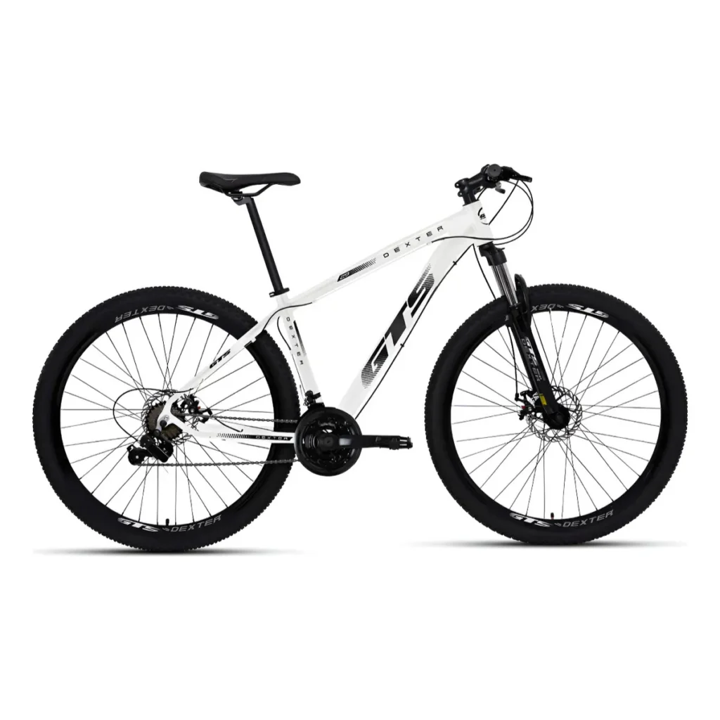 bicicleta aro 29 gts dexter 24 marchas com freio a disco ideal para trilha leve e uso urbano