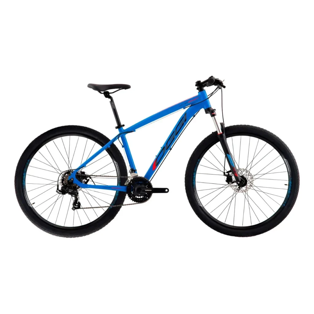 bicicleta Oggi Hacker Sport aro 29 robusta com freios hidráulicos indicada para trilhas pesadas