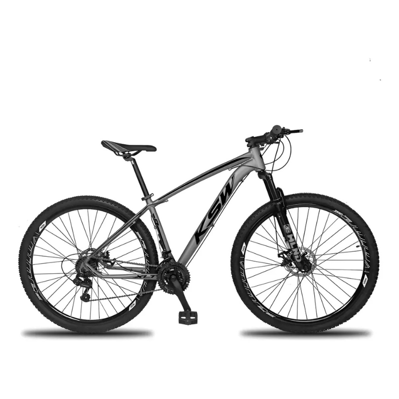 Bicicleta KSW XLT 100 aro 29 com quadro de alumínio e freio a disco