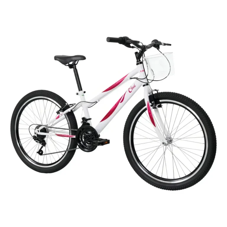 Bicicleta Caloi Ceci aro 24 com cesto e 21 marchas