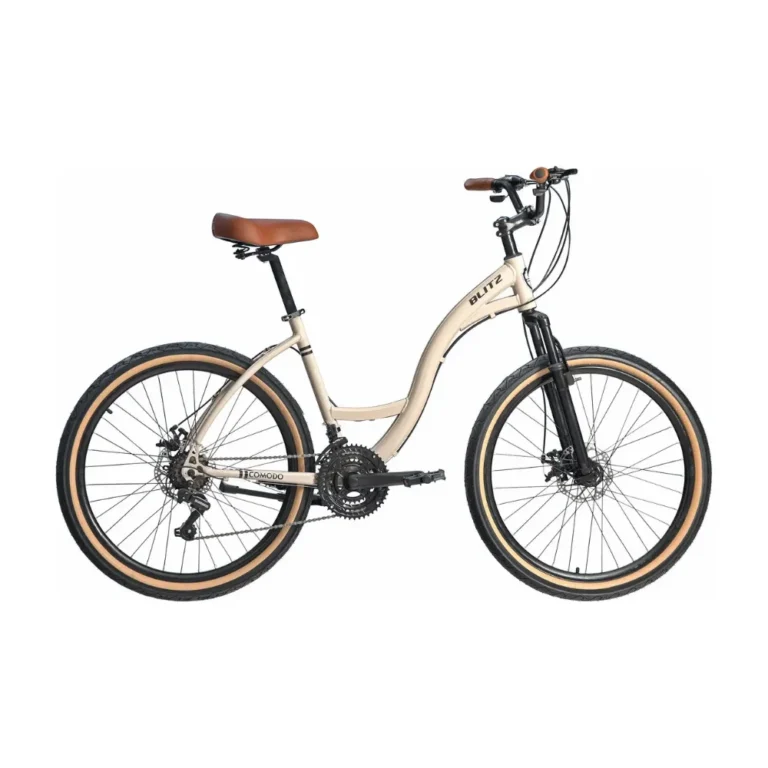 Bicicleta Blitz Comodo urbana aro 26 bege em alumínio