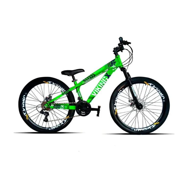 Bicicleta aro 26 VikingX Tuff 25 verde, freeride com freio a disco