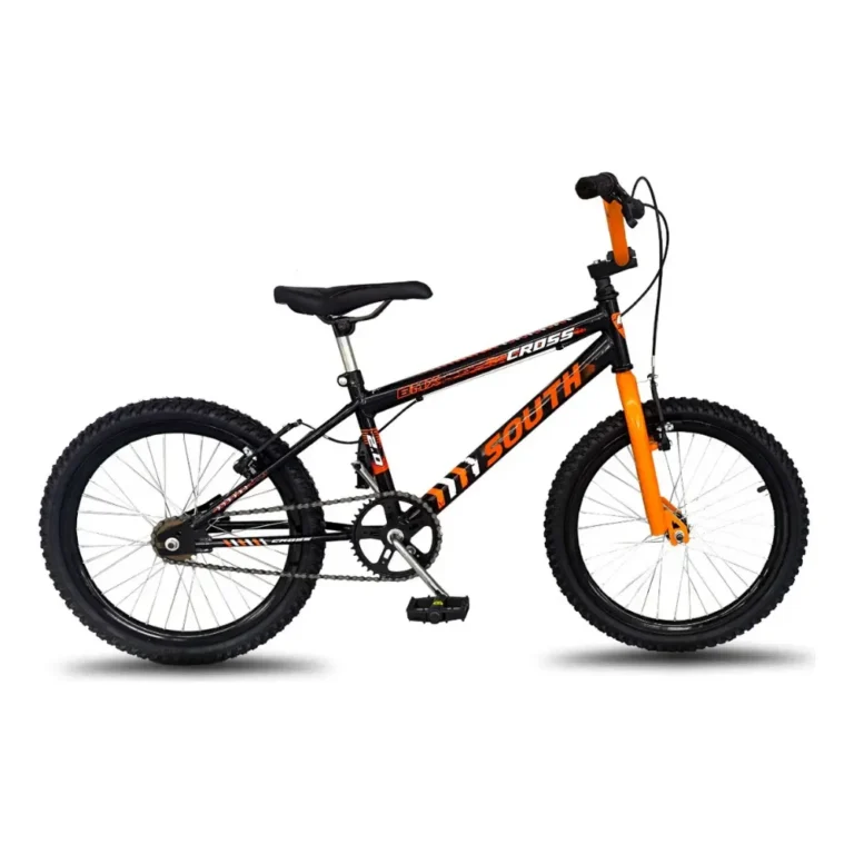 Bicicleta BMX Cross aro 20 Southbike preta e laranja