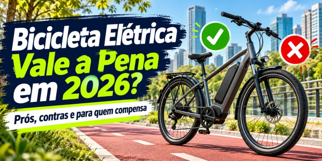 Bicicleta elétrica vale a pena em 2026? Prós, contras e para quem compensa