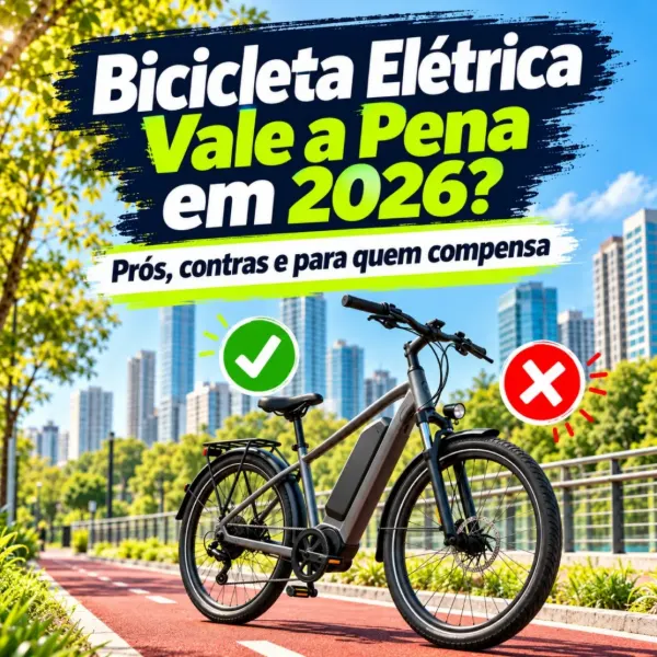 Bicicleta elétrica vale a pena em 2026? Prós, contras e para quem compensa