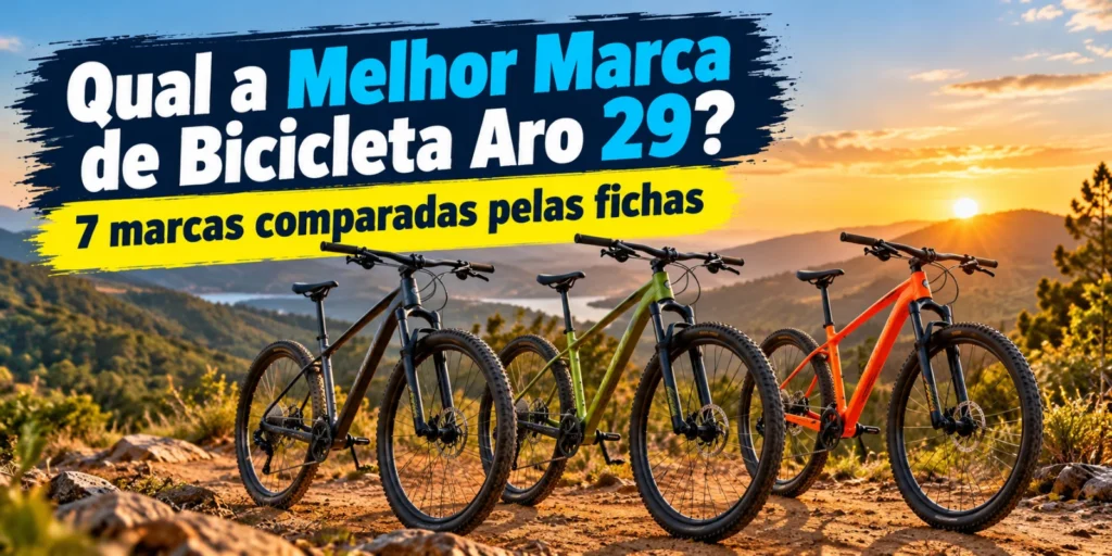 Qual a melhor marca de bicicleta aro 29: 7 marcas comparadas pelas fichas