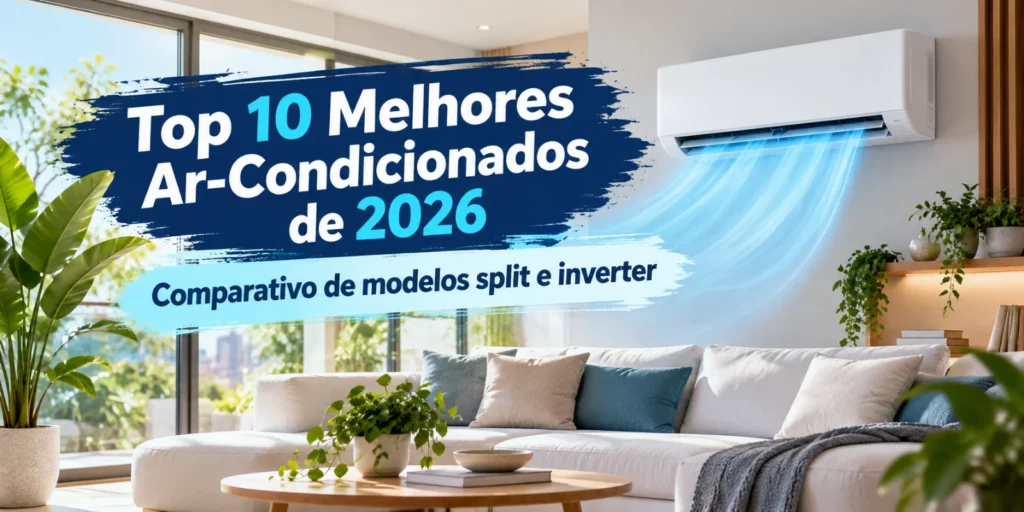 Top 10 melhores ar-condicionados de 2026: comparativo de modelos split e inverter