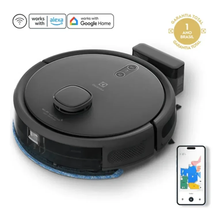 Robô aspirador Electrolux ERB60 com Wi-Fi e mapeamento
