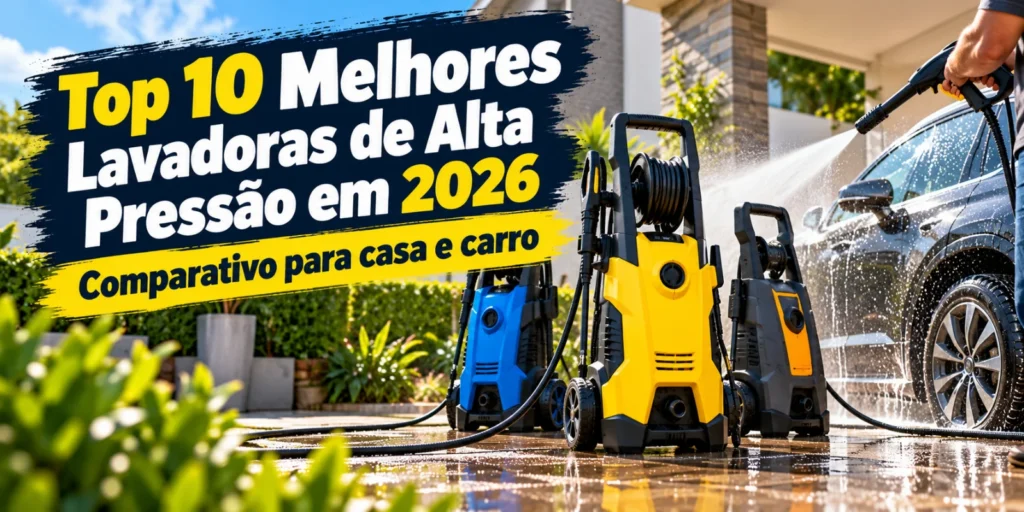 Top 10 melhores lavadoras de alta pressão em 2026: comparativo para casa e carro