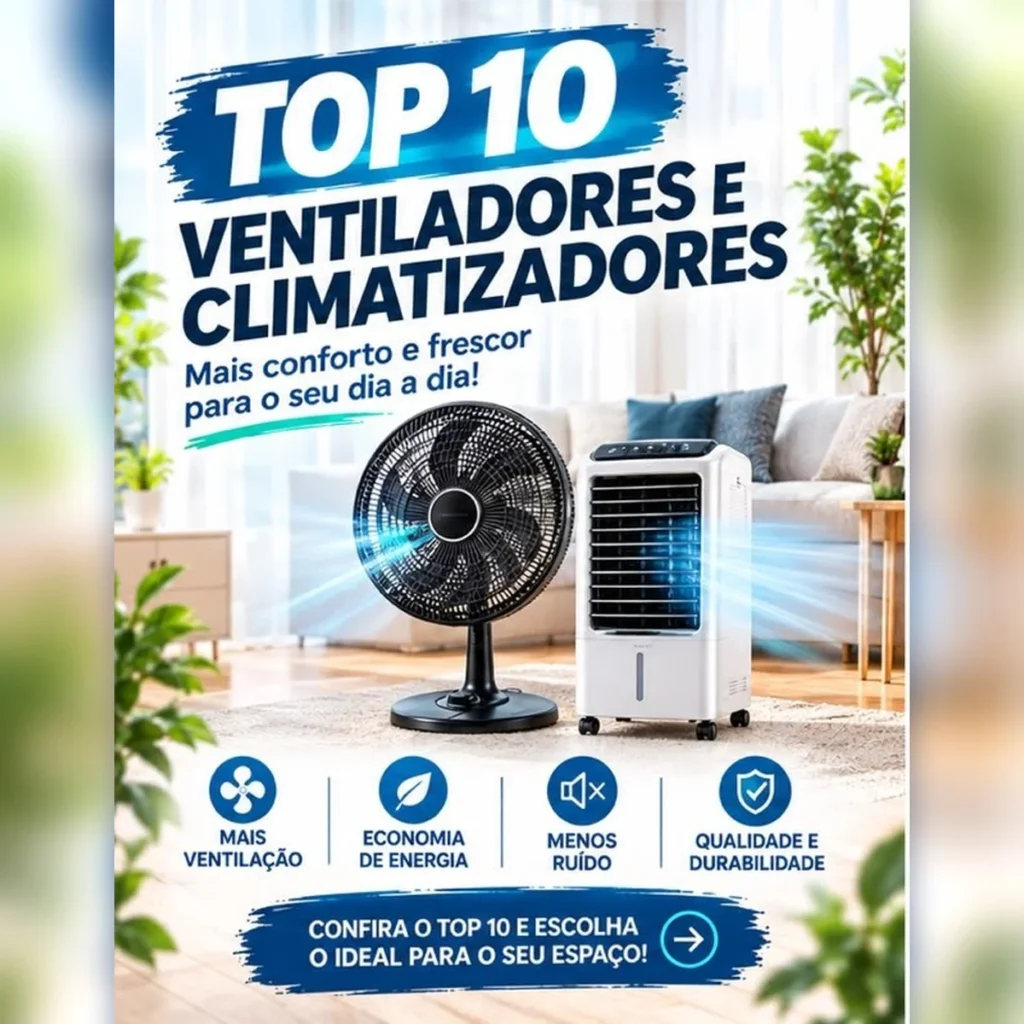 Top 10 ventiladores e climatizadores de 2026
