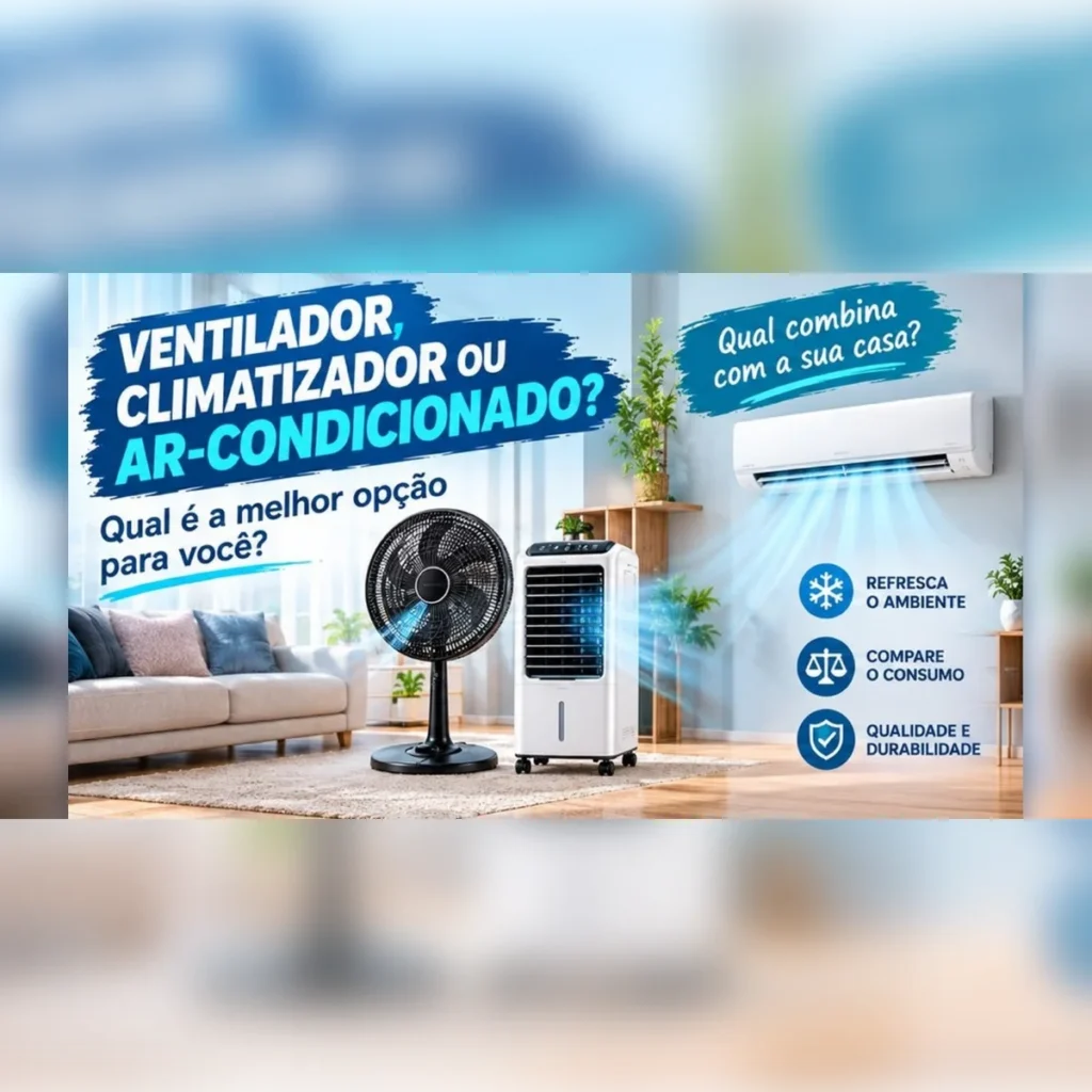 Ventilador, climatizador ou ar-condicionado: qual é a melhor opção